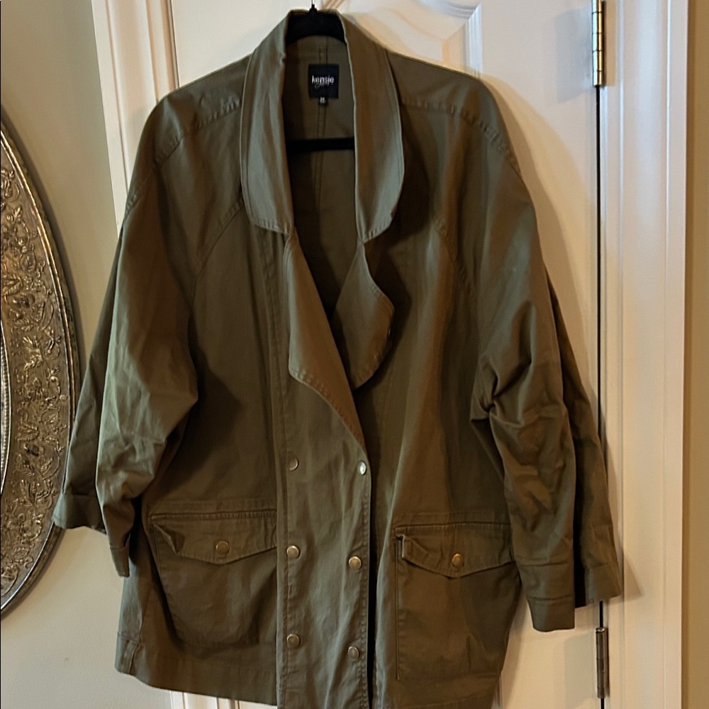 Kensie Olive Utility Jacket for Women